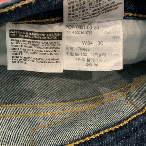 Levi's Men's 513 W34 L30 - Picture 9 of 12